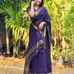 Woven Banarasi Silk Kanjeevaram Designer Saree -image-53