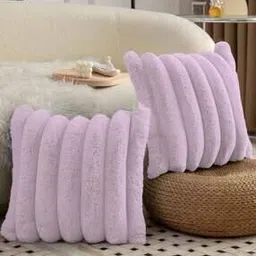 luxehome international Pack of 2 Square Shape Microfiber Cushion Covers-picture-17