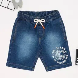 pantaloons junior Boys Typographic Print Regular Fit Shorts-picture-15