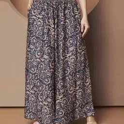 Women Floral Print Flared Palazzo-image-81