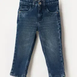 Boys Lightly-Washed Mid-Rise Jeans-image-0