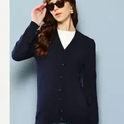 aarika girls ethnic Women V-Neck Cardigan with Button-Closure-picture-17