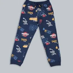 plumtree Boys Typographic Print Mid-Rise Joggers-picture-24