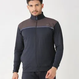 black panther Men Colourblock Zip-Front Jacket  image 1