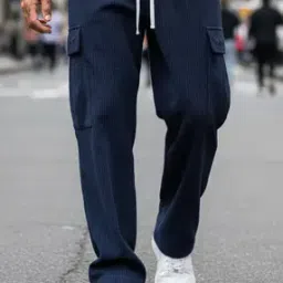 buda jeans co Men Ribbed Relaxed Fit Cargo Pants-picture-12