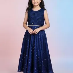 le leh Girls Embroidered Gown Dress-picture-11