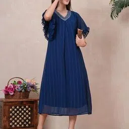 indie picks Self-Design Fit and Flare Dress-picture-19