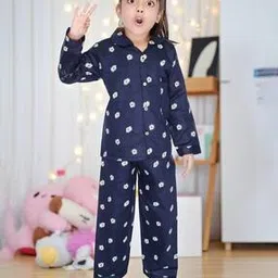 Girls Floral Print Nightwear Set-image-39
