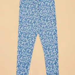 pantaloons junior Girls Printed Basic Leggings with Elasticated Waist image 1