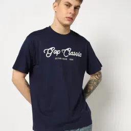 gap Men Embroidered Short Sleeves Relaxed Fit T-Shirt image 1