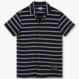 yb dnmx Boys Stripes Boxy Fit Shirts-picture-51