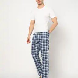 yousta Men Checked Regular Fit Cotton Pyjamas-picture-43