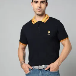 u.s. polo assn. Men Slim Fit Polo T-Shirt with Logo Embroidery image 1