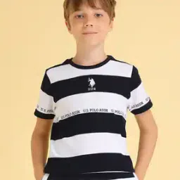 u.s. polo assn. Boys Striped Regular Fit Crew-Neck T-Shirt-picture-43