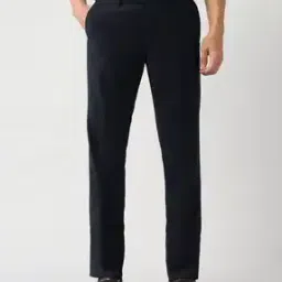 arrow Men Slim Fit Flat-Front Trousers-picture-44