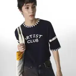 only Women Typographic Print Regular Fit Crew-Neck T-Shirt-picture-23