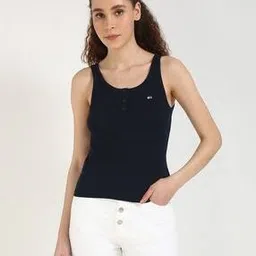 tommy hilfiger Women Ribbed Slim Fit Top-picture-47