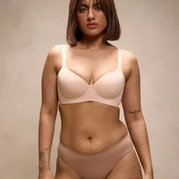 krvvy Lightly-Padded T-Shirt Bra with Adjustable Strap image 1