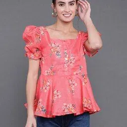 antaran Floral Print Top with Square-Neck-picture-15