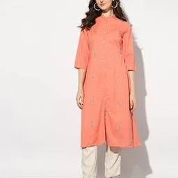 svrnaa by azorte Embroidered Straight Kurta-picture-21