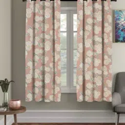 rrc Set of 2 Floral Print Window Curtains image 1