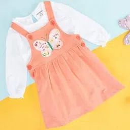 Cotton Printed T-shirt And Dungaree Set-image-72