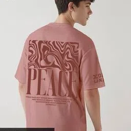 crazymonk Men Typographic Print Oversized Crew-Neck T-Shirt-picture-42