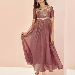 fusionic Women Embellished Gown Dress-picture-19