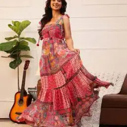 quiero Women Floral Print Fit & Flare Dress-picture-18