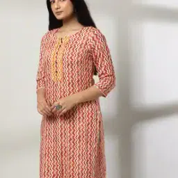 avaasa mixnmatch trends select Women Chevron Print Straight Kurta with Insert Pocket-picture-26