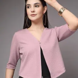 style quotient Women Patterned Regular Fit Shrug image 1