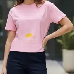 Shein Drop Shoulder Graphic Front Print Crew Tshirt-picture-15