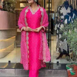 nyrika Women Embroidery Kurta Set image 1