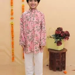 vastrarth Boys Floral Kurta Pyjama Set-picture-52