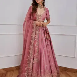 fabpixel Women Embroidery Lehenga Choli Set with Dupatta-picture-30