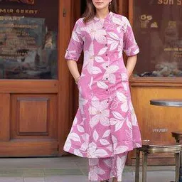 18india Women Floral Print A-Line Kurta Set-picture-37
