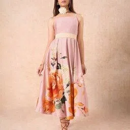 marigold lane Women Floral Fit and Flare Dress-picture-17