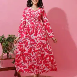 honky tonky Women Floral Fit and Flare Dress image 1