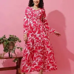 sheetal associates Women Floral Print Fit & Flare Dress-picture-47