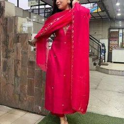 indie picks Embellished Straight Kurta Set-picture-11