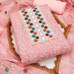 svaraa Women Embroidered Unstitched 3-Piece Dress Material-picture-37