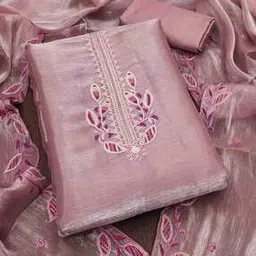 svaraa Women Embroidered 3-Piece Unstitched Dress Material-picture-53