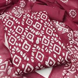nyrika Women Geometric Print 3-Piece Dress Material-picture-15