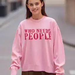 bewakoof Women Typographic Print Pullover-picture-49