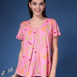 zelena Women Floral Print Relaxed Fit Top-picture-46