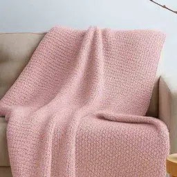 haus & kinder Waffle Knitted Throw  image 1