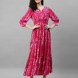 raiyani enterprise x ag Women Printed Fit & Flare Dress-picture-14