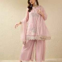 avanshee Women Embroidered Straight Kurta Suit Set-picture-27