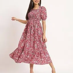 lookshine Women Floral A-line Dress-picture-53