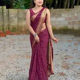 indie picks Ethnic Soft Lichi Silk Jaquard Saree and Blouse Piece -picture-20